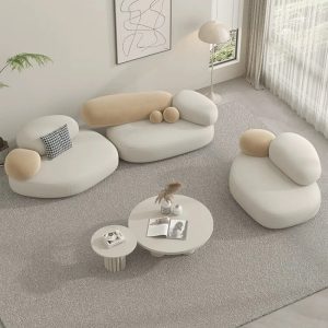 Nordic Lounge Living Room Sofas Recliner Puffs Design Cloud Living Room Sofas Minimalist Modern Muebles Postmodern Furniture