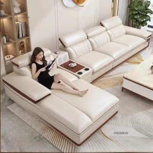 Nordic Corner Living Room Sofas Simple Small Apartment Sofa Set Home Living Room KTV Villa Sofa Comfortable Office High-end Sofa