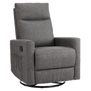 JHK Rotating Living Room Sofa Recliner With Oversized Foot Swivel Rocking Rocker Recliner Glider Nursery Sofas for BedRoom