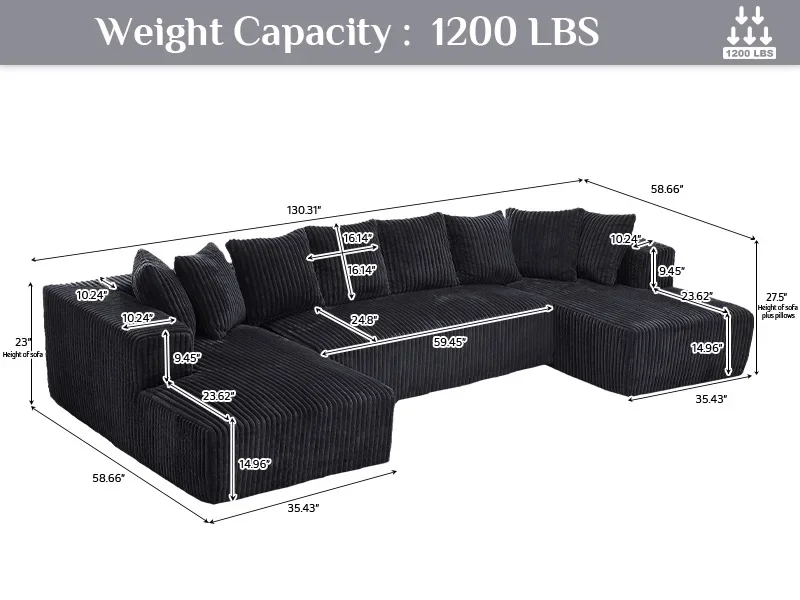Modular Sectional Sofa Couch