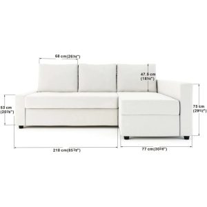 Snug Fit Friheten Slipcover for The IKEA Friheten with Chaise Corner Cover, Sofa Bed Cover, Sectional Slipcover Replacement