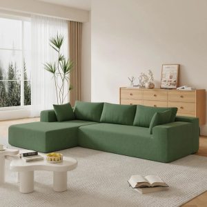 109" Modular Sectional Sofa,Cloud L Shaped Couch with Deep Seat, No Assembly Required, Free Combination Living Room Sofa