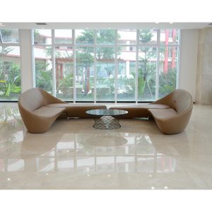 durable luxury factory directly genuine leather office sofa leisure couch customized